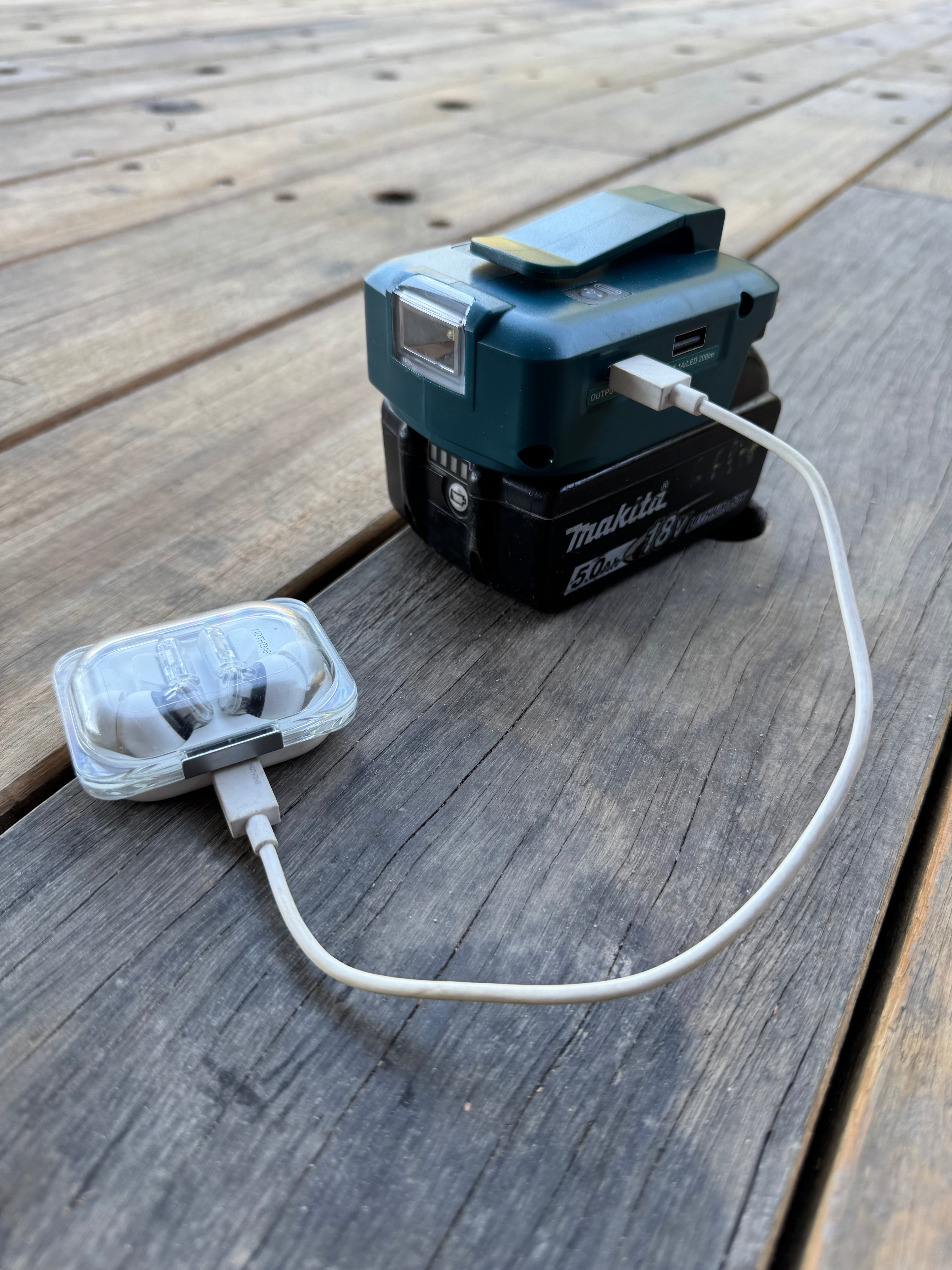 Milwaukee / Makita Compatible USB & 12V Charger with LED