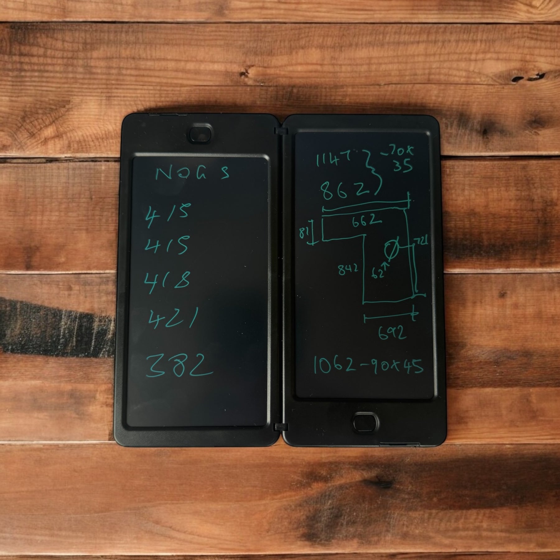 Tradie Notes Dual Pad  ( No calculator )